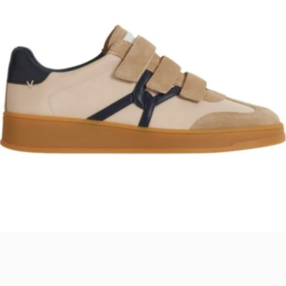 NEW Veronica Beard Reagan Mixed Leather Triple-Grip Sneakers $295 MSRP - Picture 8 of 10